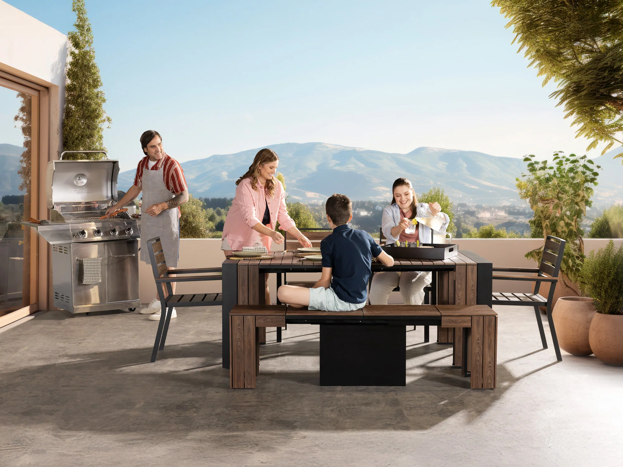 Ensemble Table Extensible Extérieur - L'Hôte - Image 22