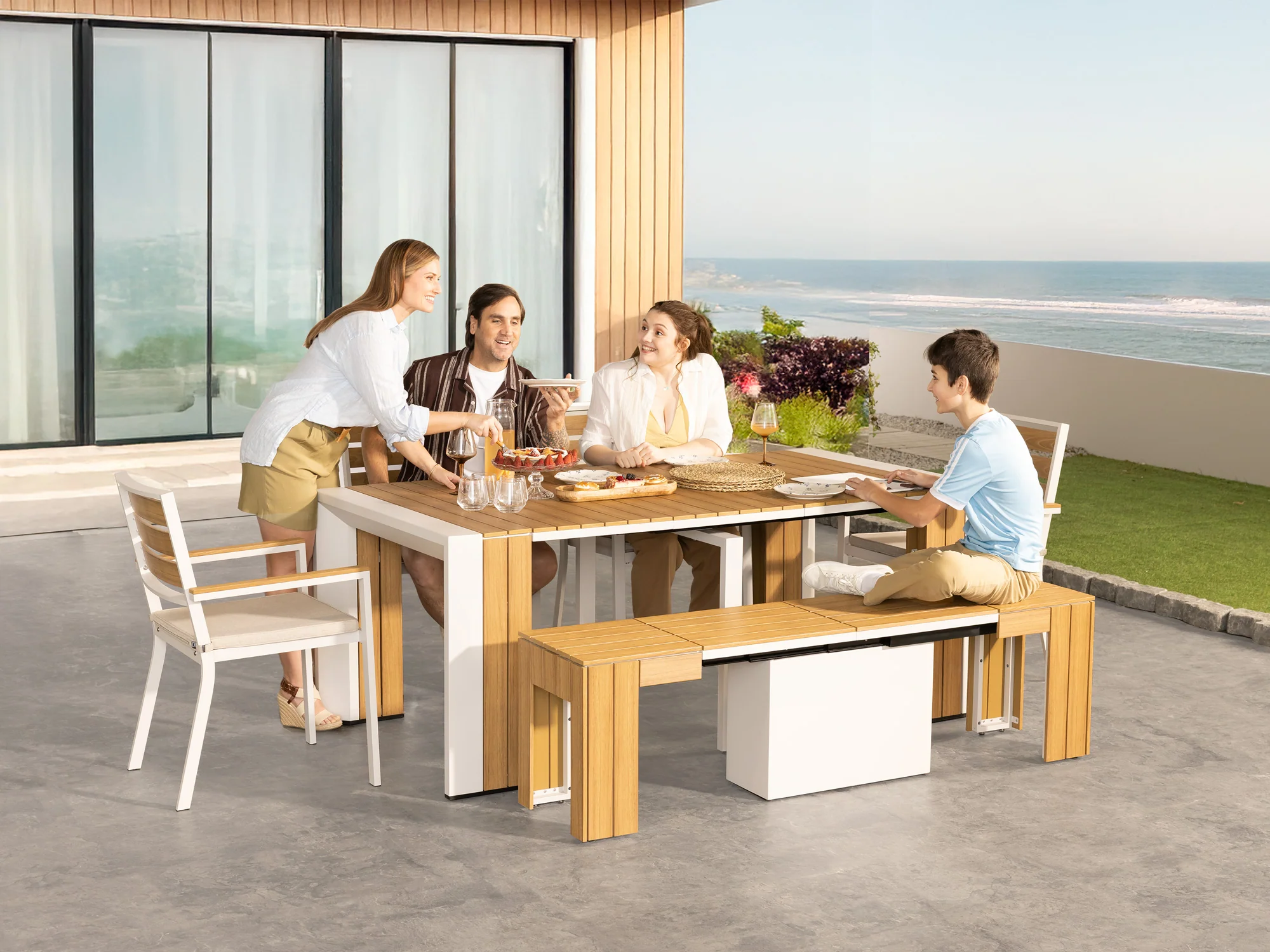 Ensemble Table Extensible Extérieur - L'Hôte - Image 3