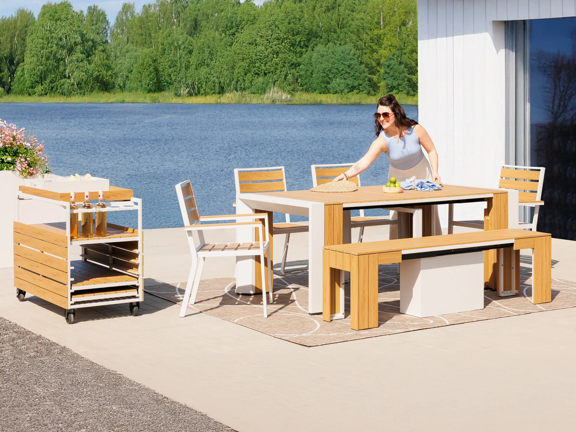 Ensemble Table Extensible Extérieur - L'Hôte - Image 4