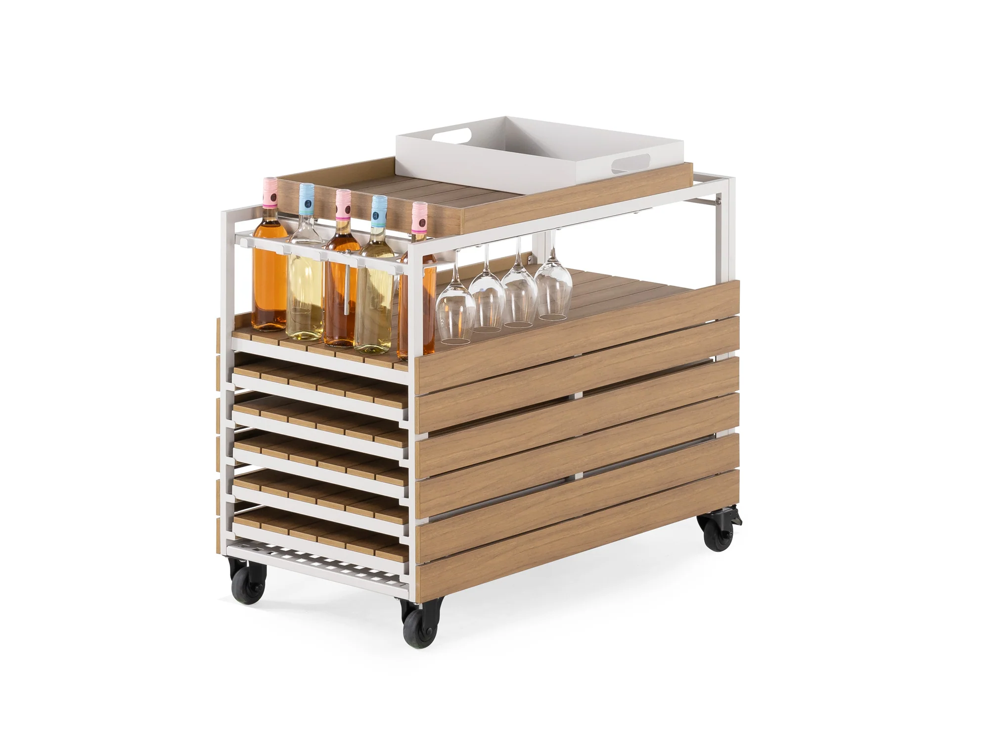 Transformer Chariot de Bar Extérieur - Rangement de Panneaux - Image 26