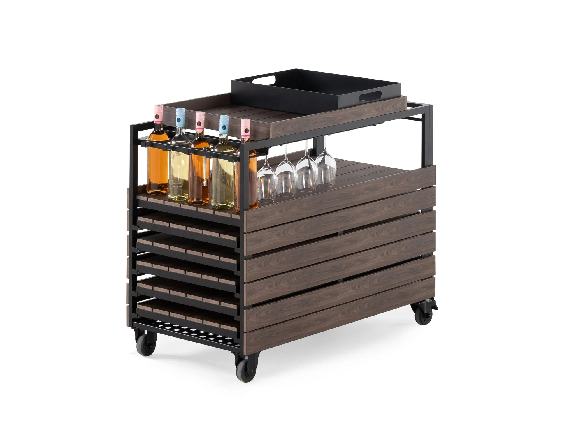 Transformer Chariot de Bar Extérieur - Rangement de Panneaux - Image 4