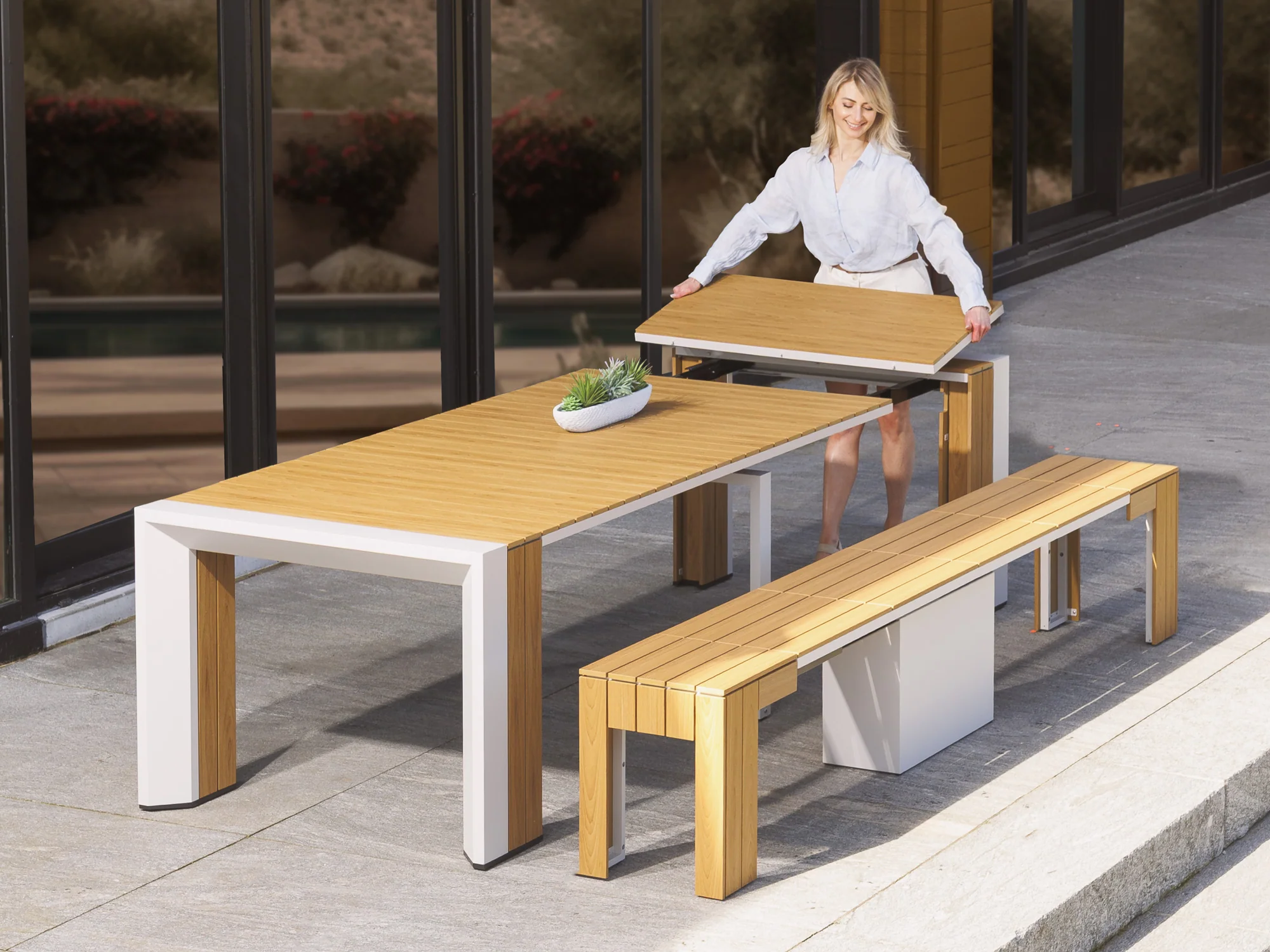 Ensemble Table Extensible Extérieur - Le Pratique - Image 18