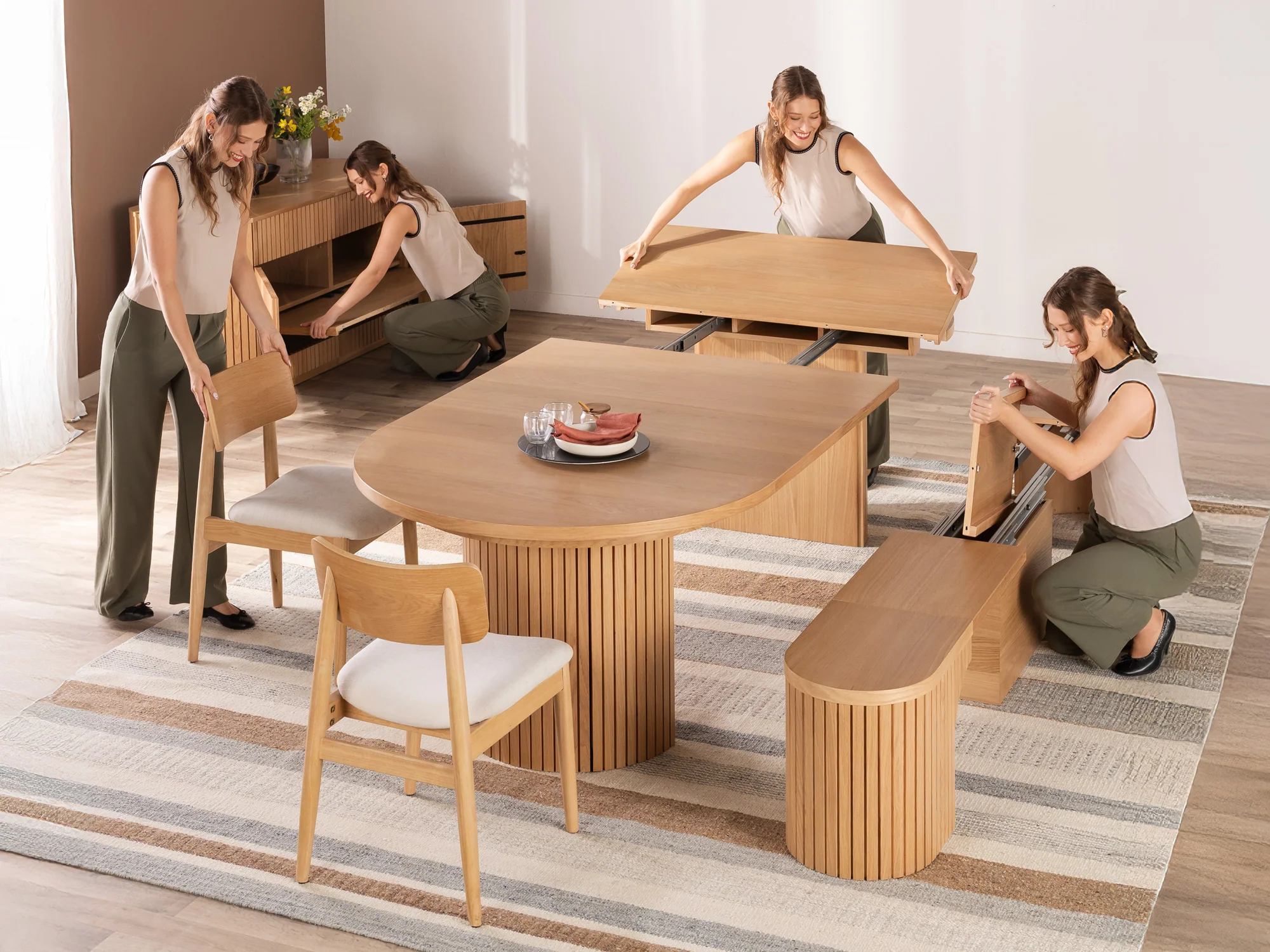 Ensemble de Salle à Manger Rond - Le Familial - Image 18